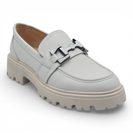 KEYS K-9380 Mocassini Donna pelle bianco
