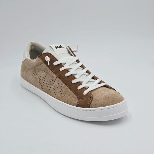 P448 Sneaker Uomo pelle scamosciata beige