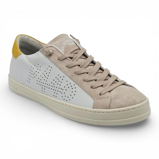 P448 John-Y Sneaker Uomo pelle bianco