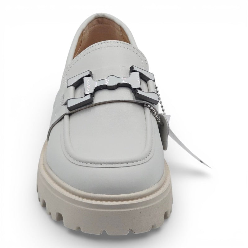 KEYS K-9380 Mocassini Donna pelle bianco