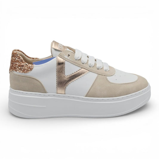 KEYS K-10525 Sneaker Donna pelle sintetica bianco