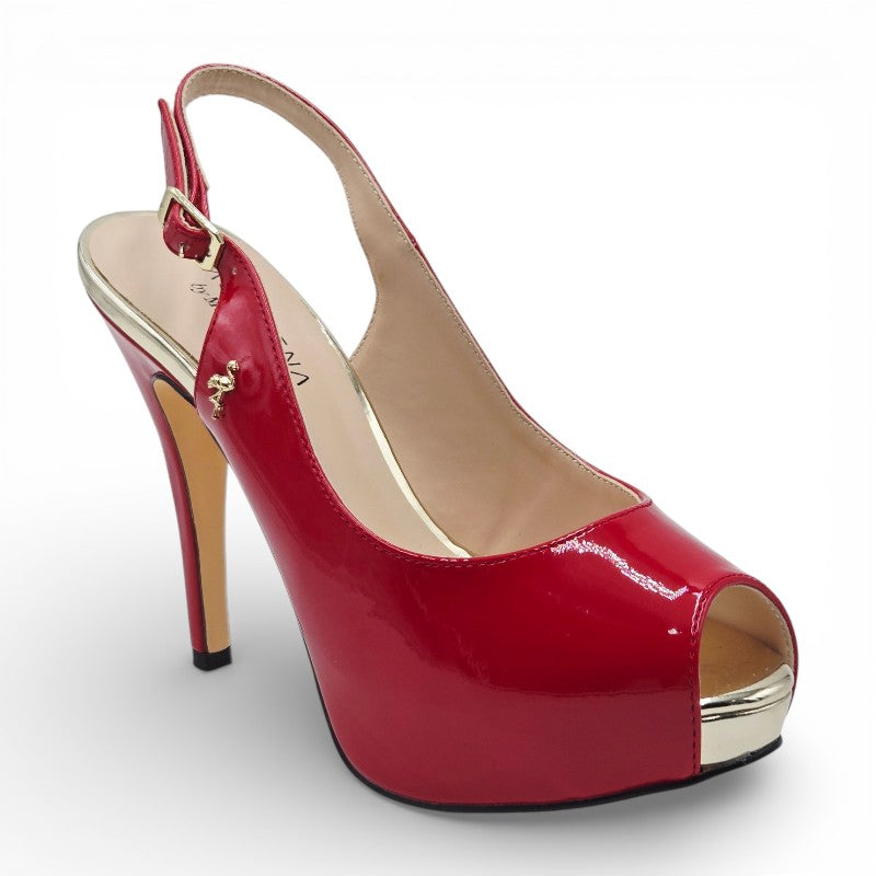 PACOMENA by MENBUR 06985 0007 Sandali Donna pelle sintetica rosso