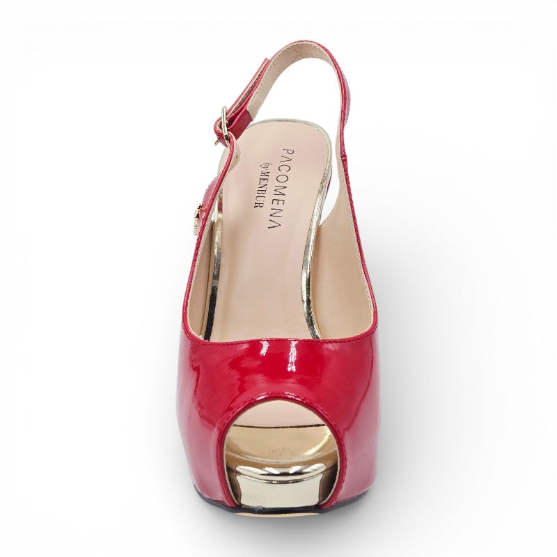 PACOMENA by MENBUR 06985 0007 Sandali Donna pelle sintetica rosso