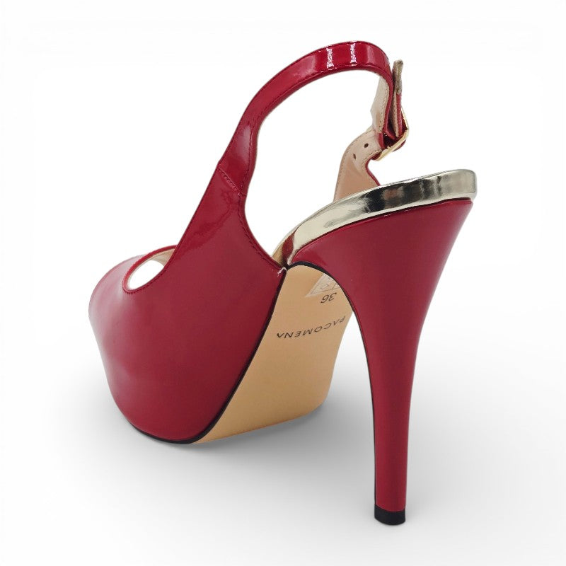 PACOMENA by MENBUR 06985 0007 Sandali Donna pelle sintetica rosso