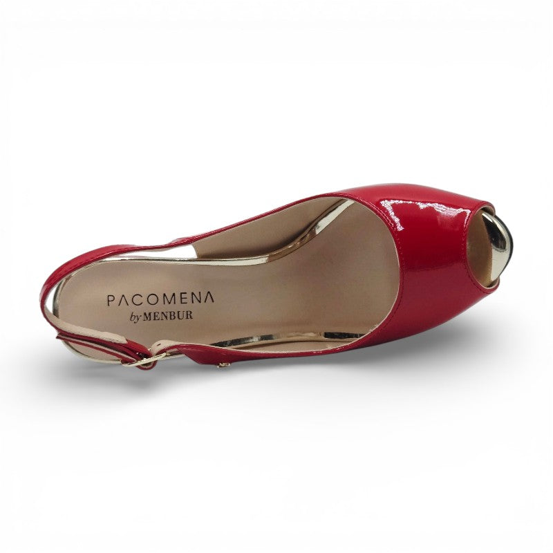 PACOMENA by MENBUR 06985 0007 Sandali Donna pelle sintetica rosso