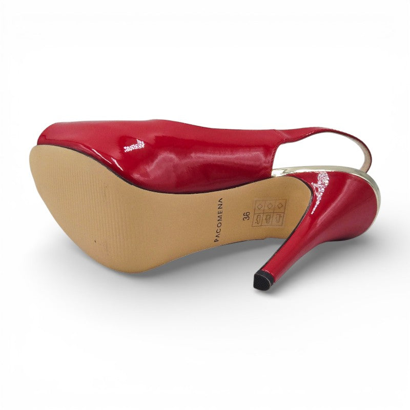 PACOMENA by MENBUR 06985 0007 Sandali Donna pelle sintetica rosso