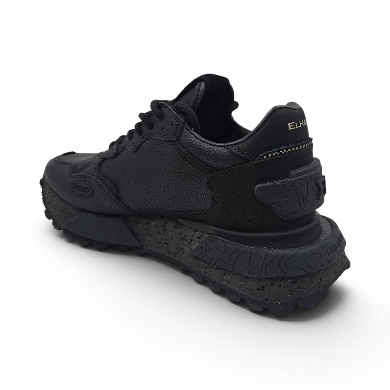 ELHANN.H NSJ358 XXXXX Unisex-Adult pelle nero