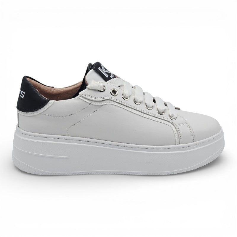 KEYS K-9883 Sneaker Donna pelle bianco
