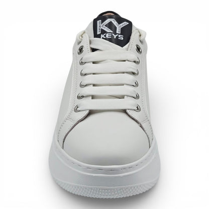 KEYS K-9883 Sneaker Donna pelle bianco