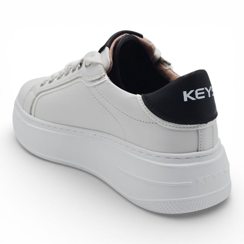 KEYS K-9883 Sneaker Donna pelle bianco