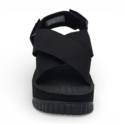 SHAKA FIESTA PLATFORM Sandali Donna tessuto nero