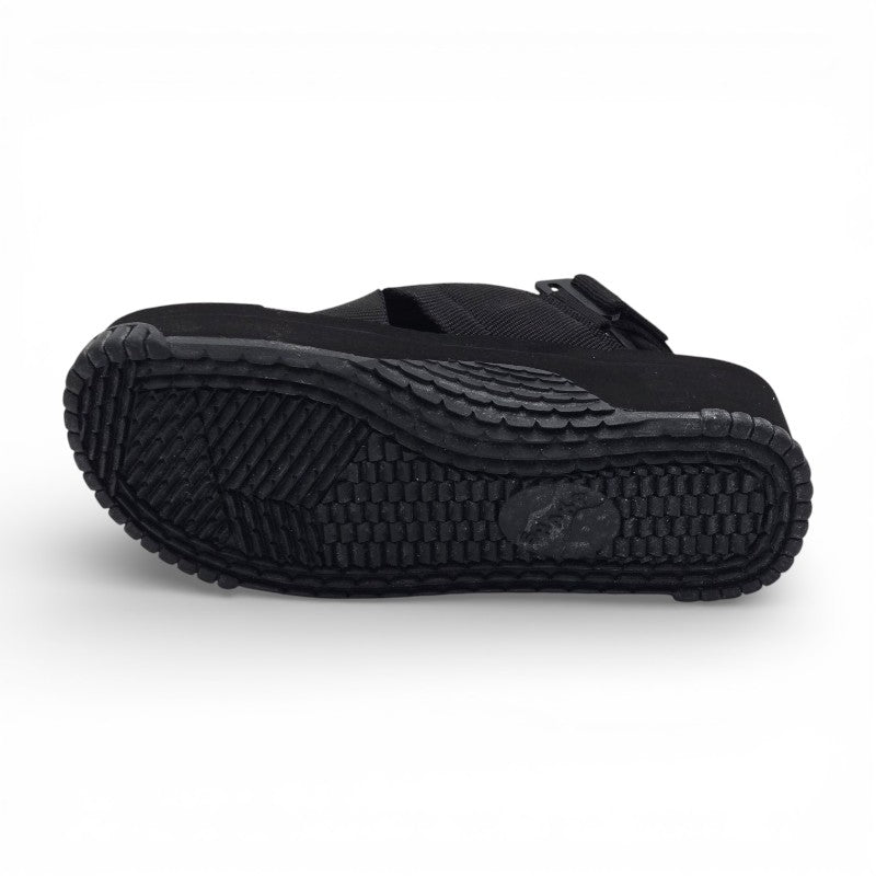 SHAKA FIESTA PLATFORM Sandali Donna tessuto nero