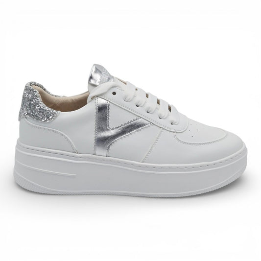 KEYS K-10525 Sneaker Donna pelle sintetica bianco