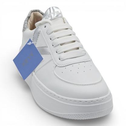 KEYS K-10525 Sneaker Donna pelle sintetica bianco