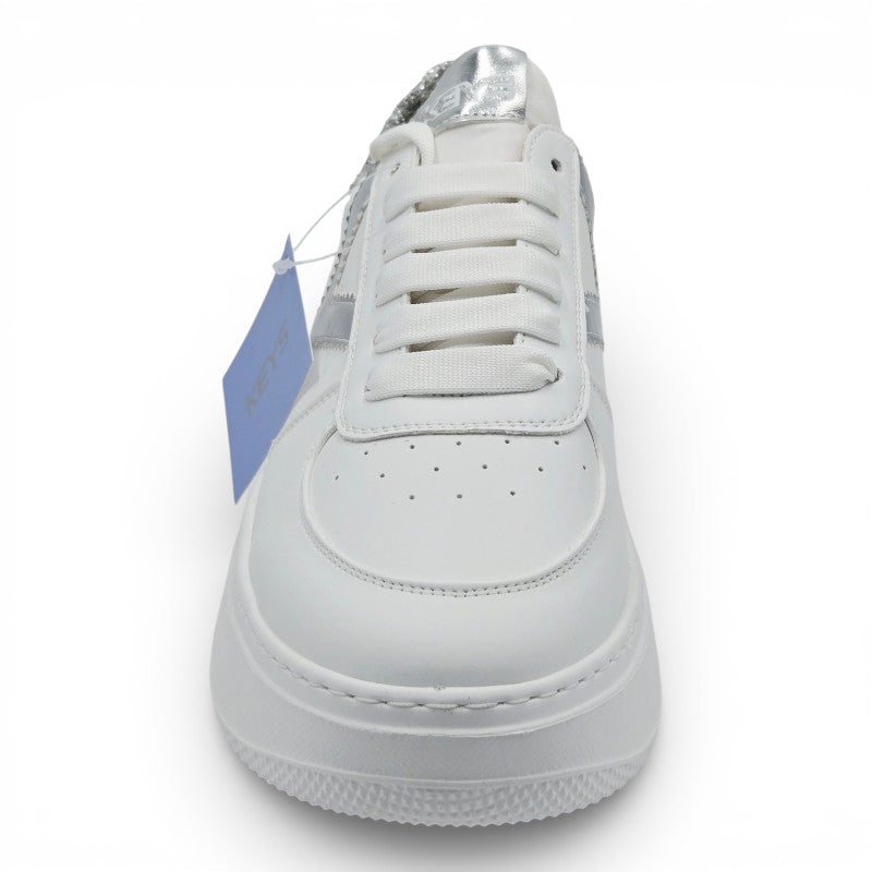 KEYS K-10525 Sneaker Donna pelle sintetica bianco