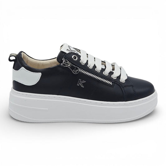 KEYS K-10520  Sneaker Donna pelle nero