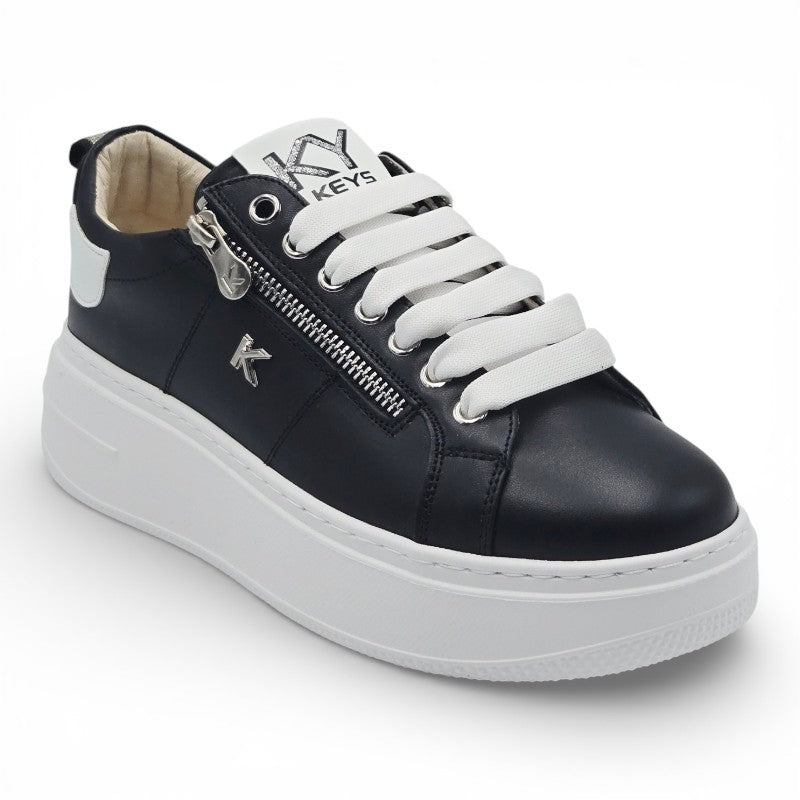 KEYS K-10520  Sneaker Donna pelle nero