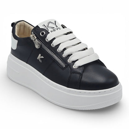 KEYS K-10520  Sneaker Donna pelle nero