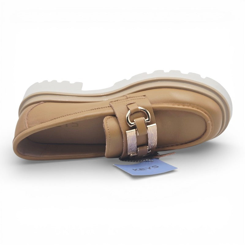 KEYS K-9390 Mocassini Donna pelle marrone