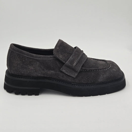 MOMA 63304E VINTAGE Mocassini Uomo pelle scamosciata grigio