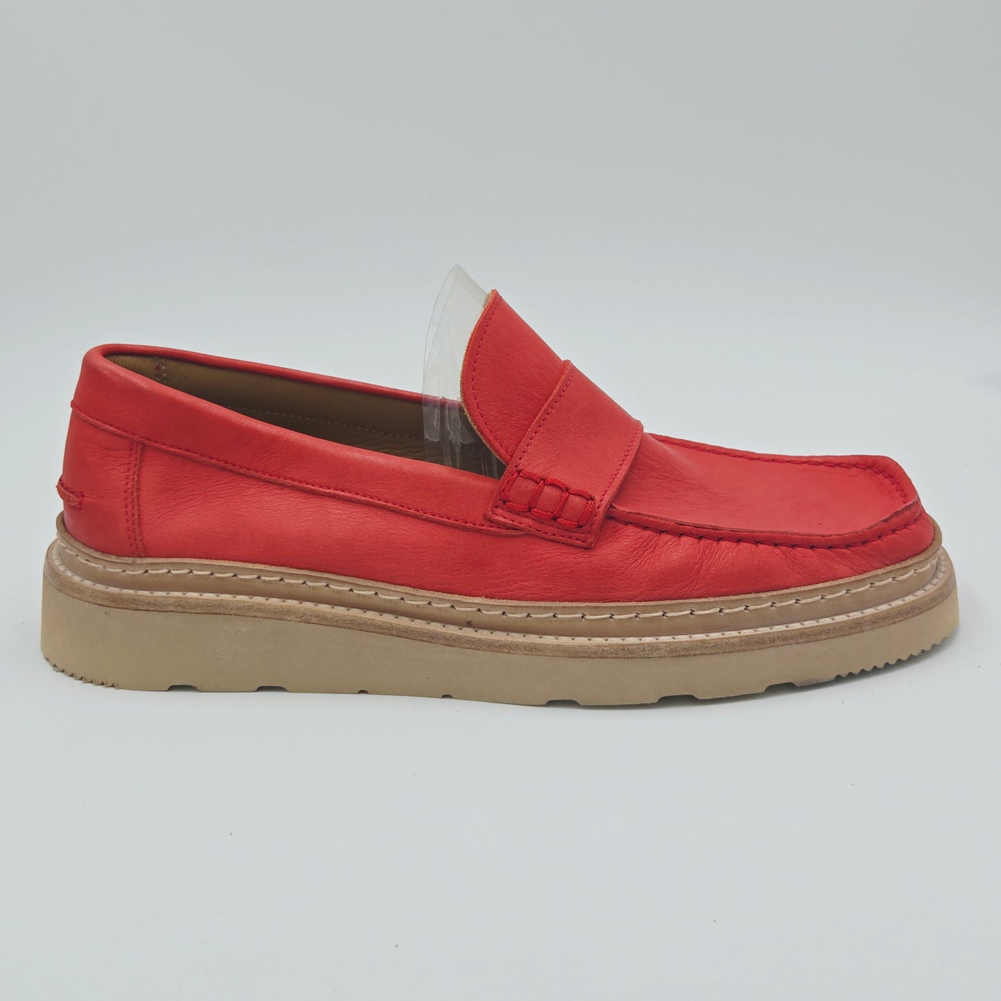 MOMA 26401E VINTAGE Mocassini Uomo pelle rosso