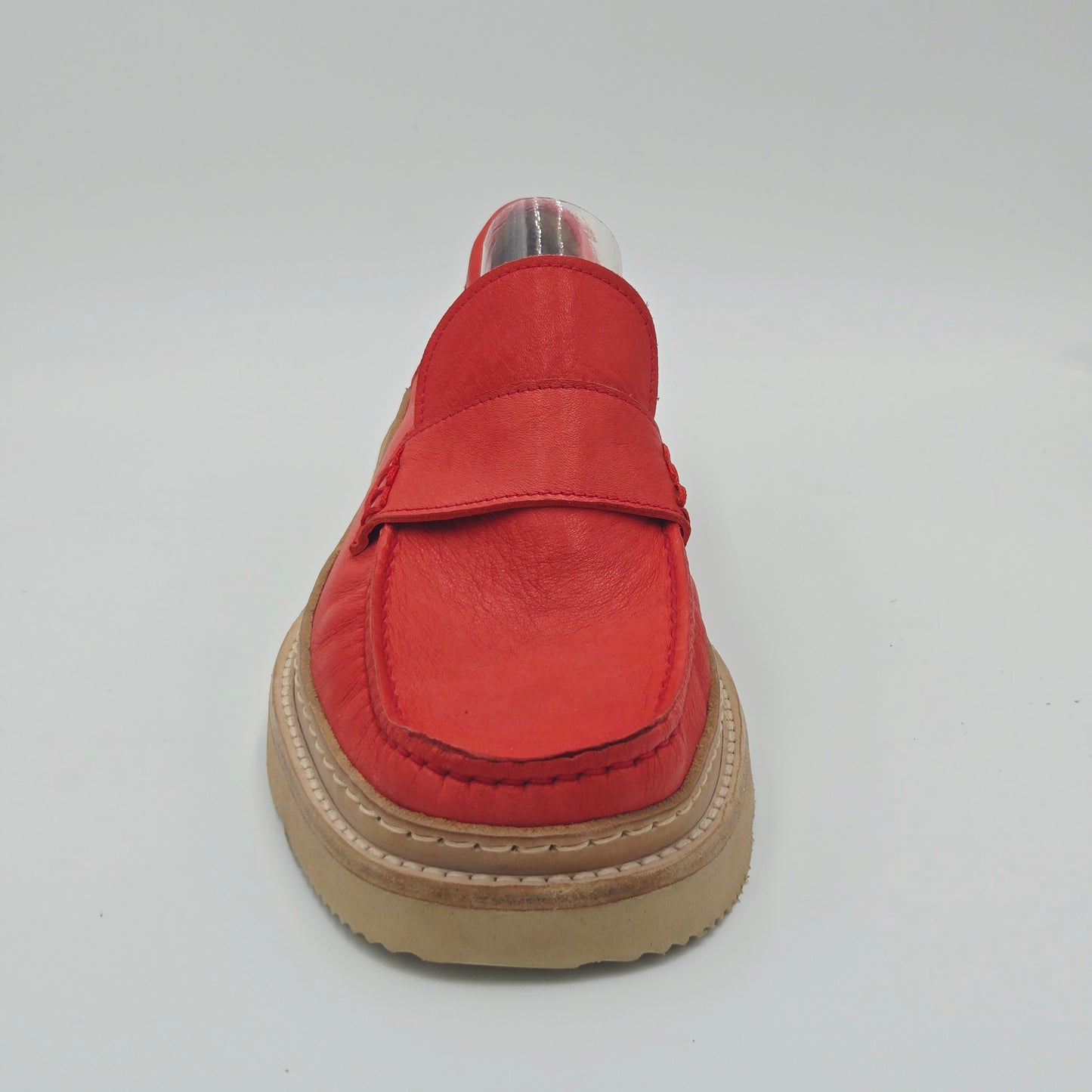 MOMA 26401E VINTAGE Mocassini Uomo pelle rosso