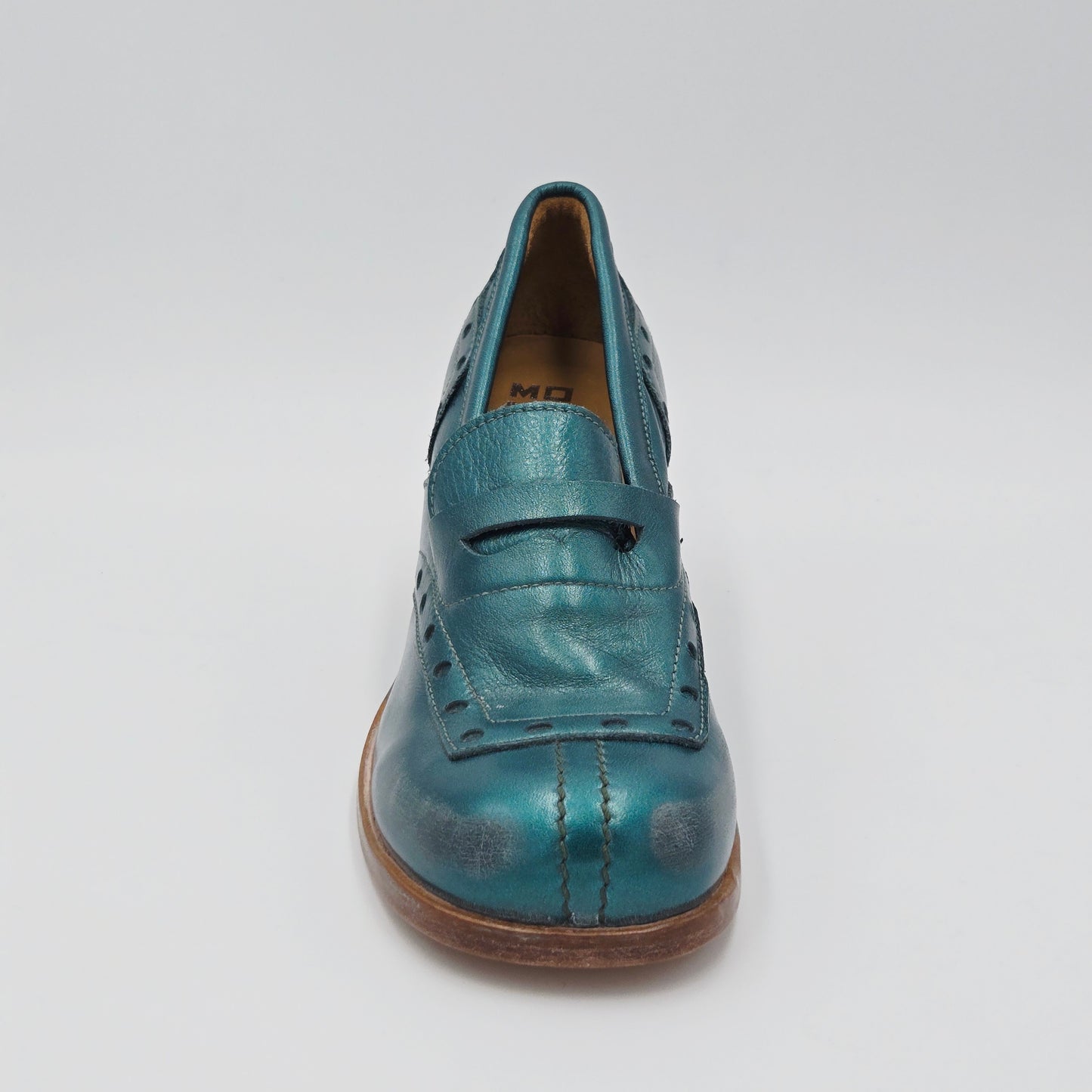 MOMA 47406E VINTAGE Mocassini Donna pelle verde