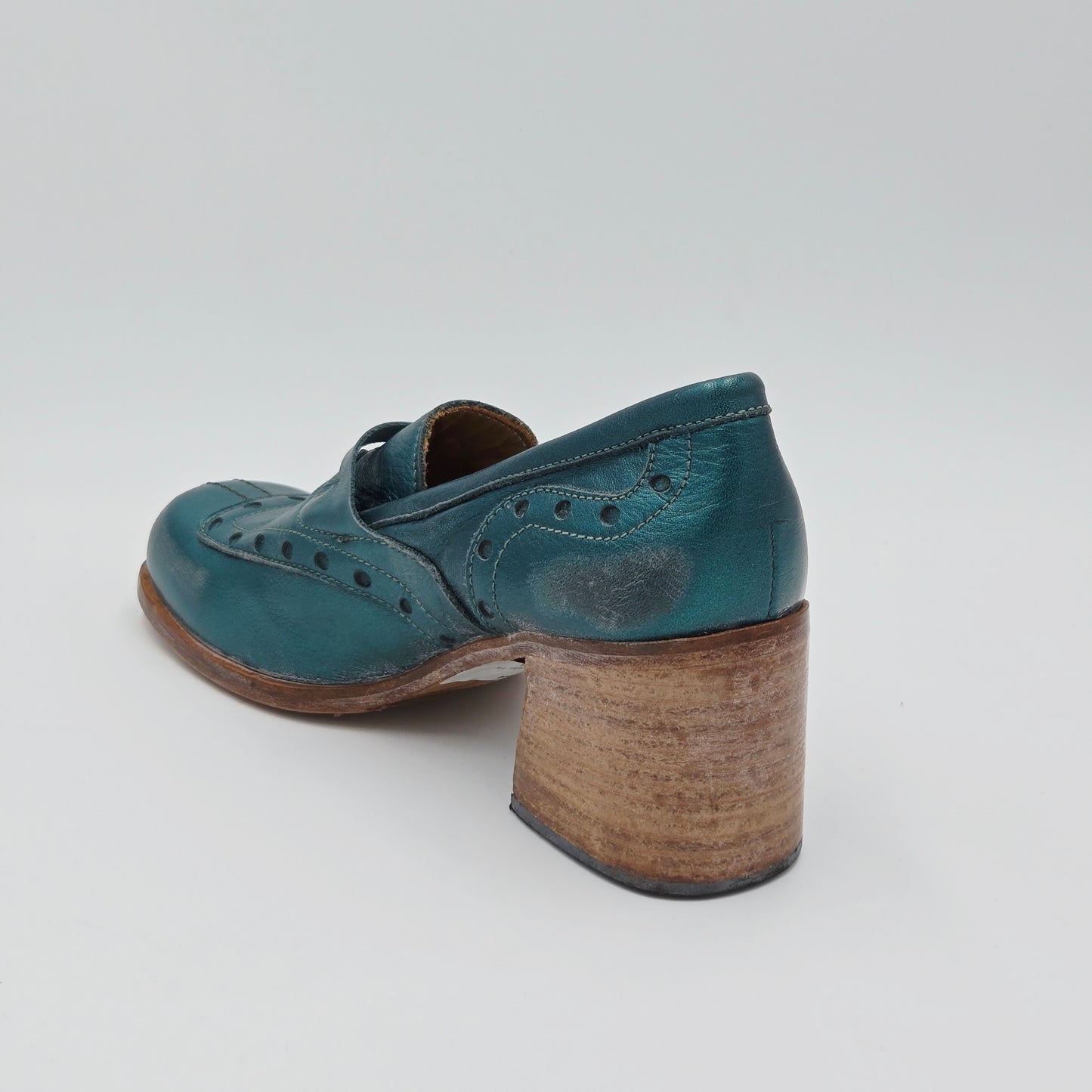 MOMA 47406E VINTAGE Mocassini Donna pelle verde