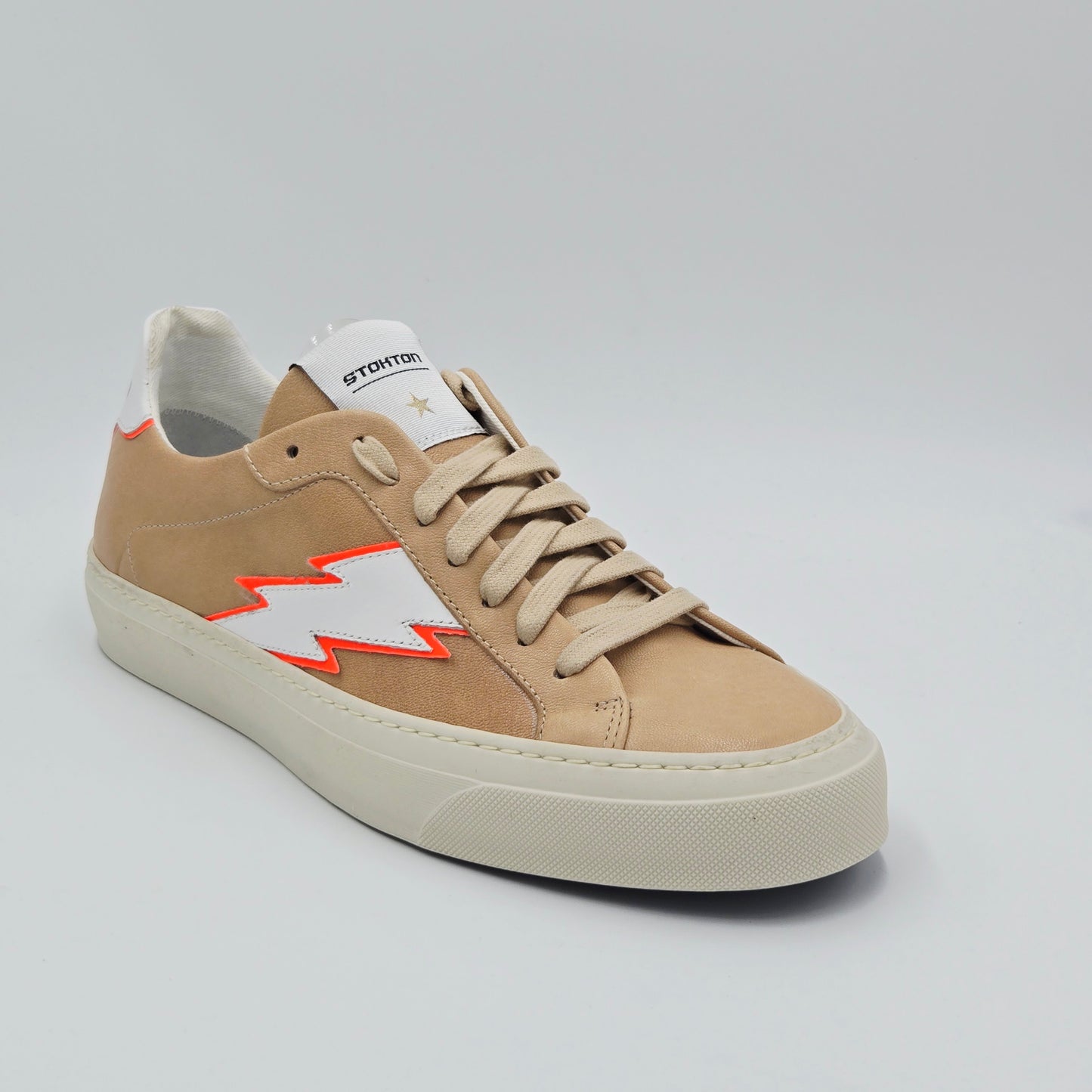 STOKTON Sneaker Uomo pelle beige