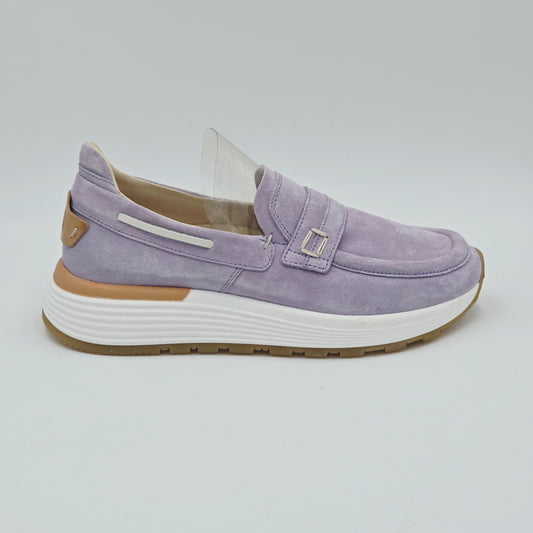 MOMA 3FS413-CRP12 Mocassini Donna pelle scamosciata viola