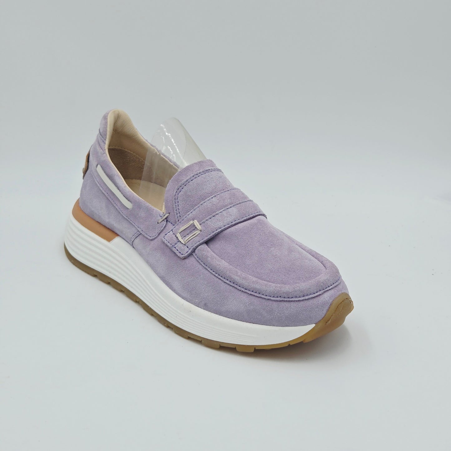 MOMA 3FS413-CRP12 Mocassini Donna pelle scamosciata viola