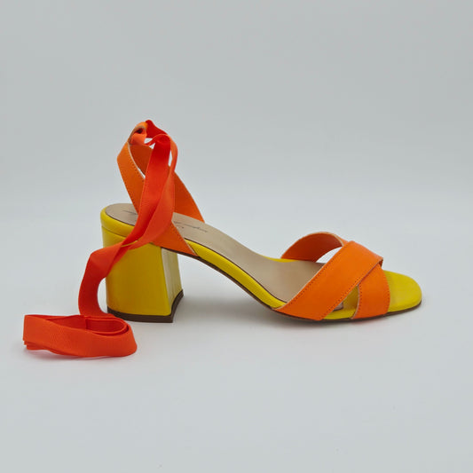 ANNIEL Sandali Donna pelle arancione