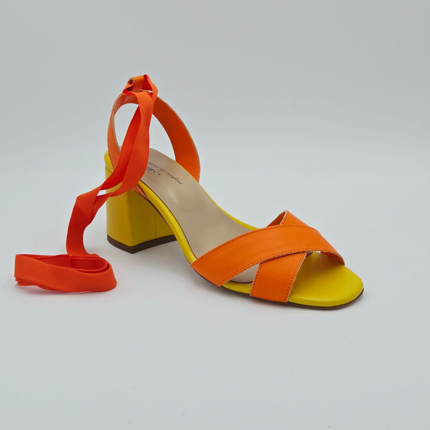 ANNIEL Sandali Donna pelle arancione