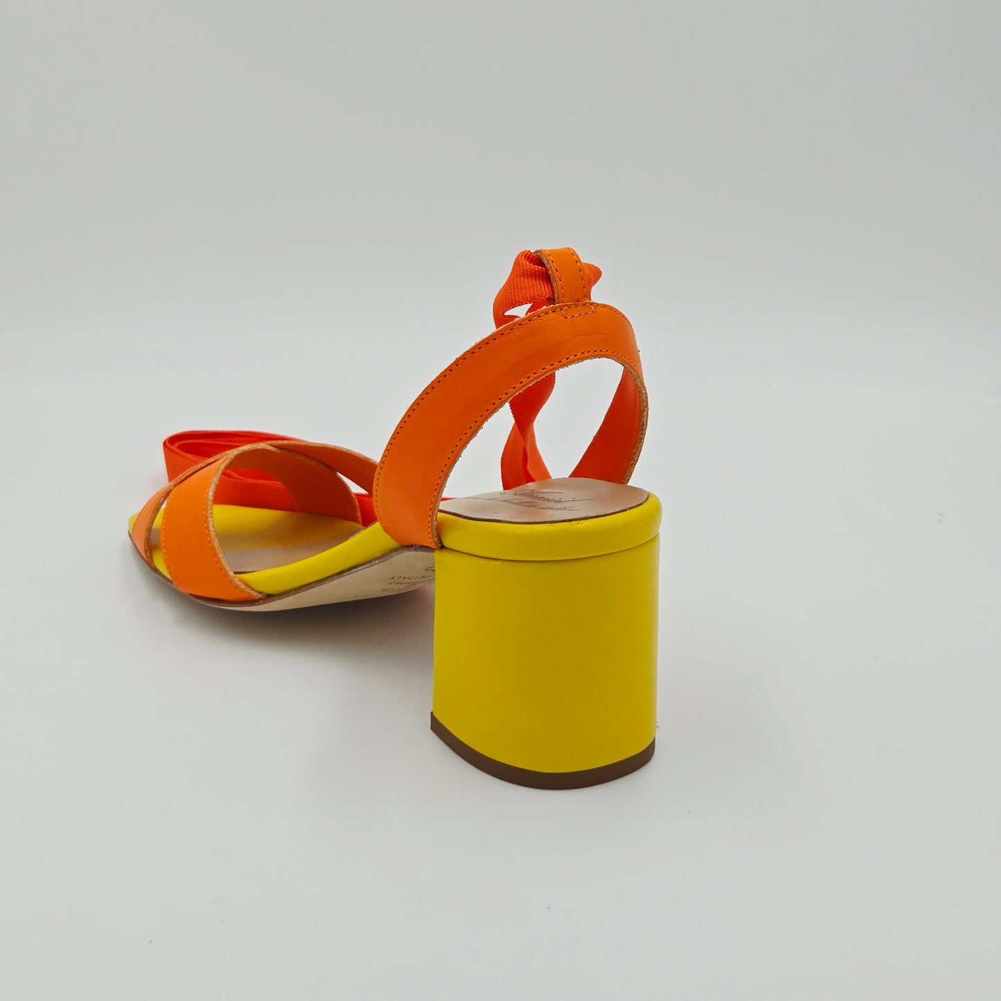 ANNIEL Sandali Donna pelle arancione