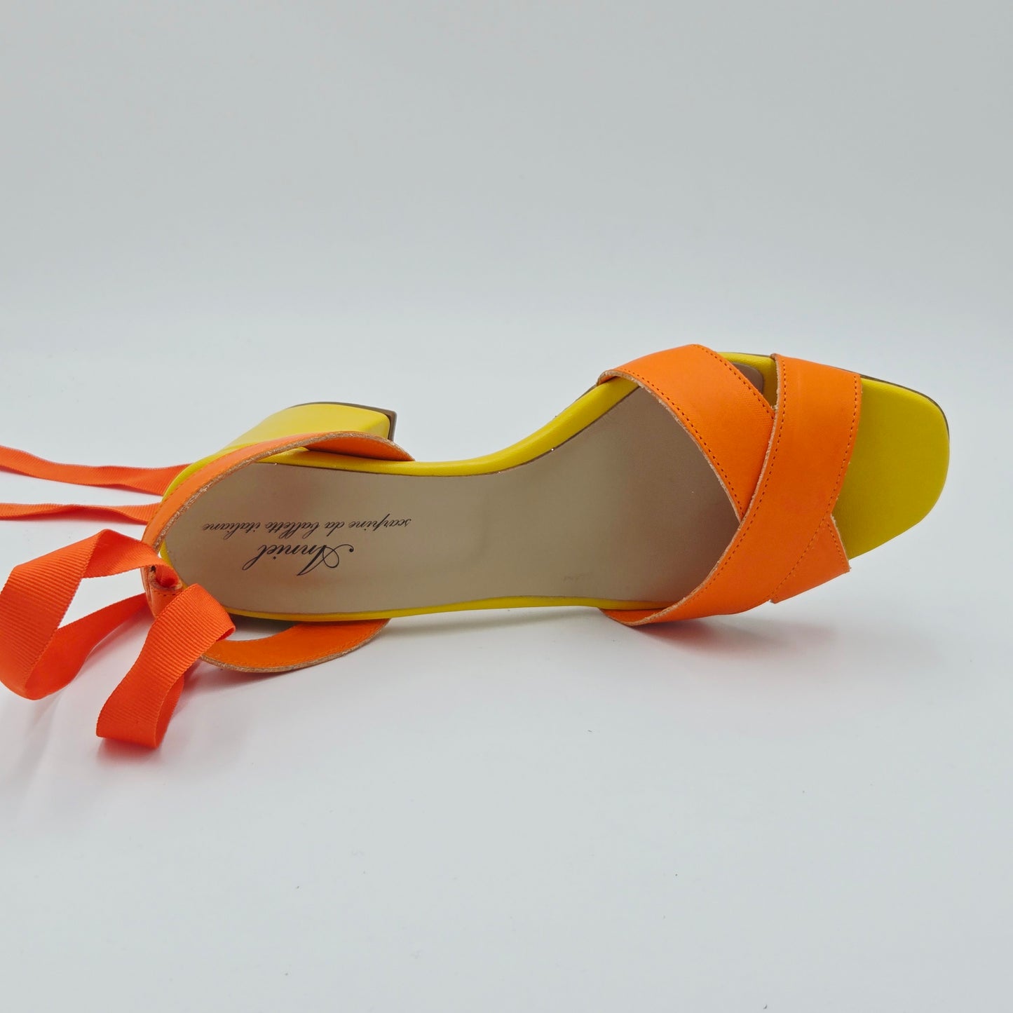 ANNIEL Sandali Donna pelle arancione