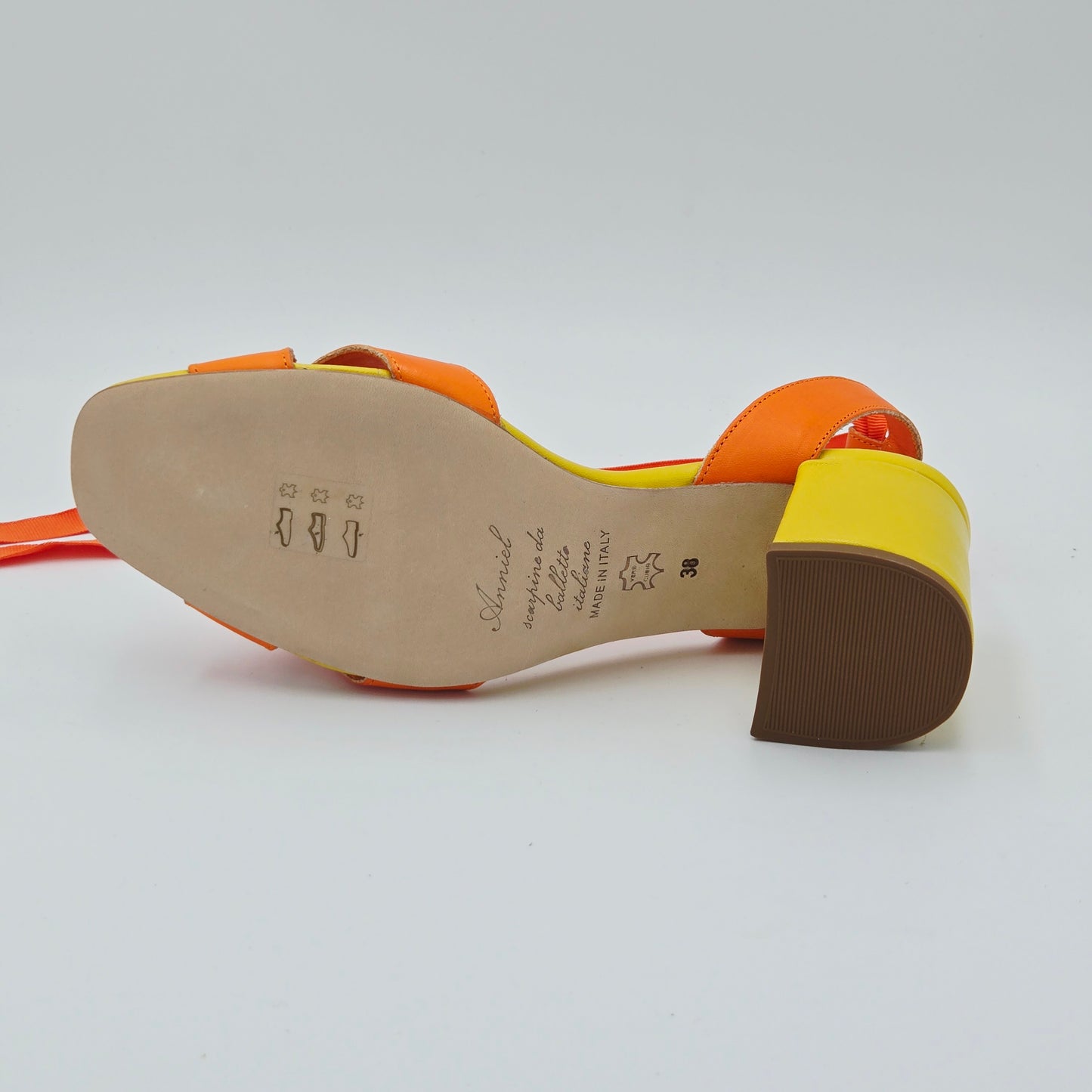 ANNIEL Sandali Donna pelle arancione