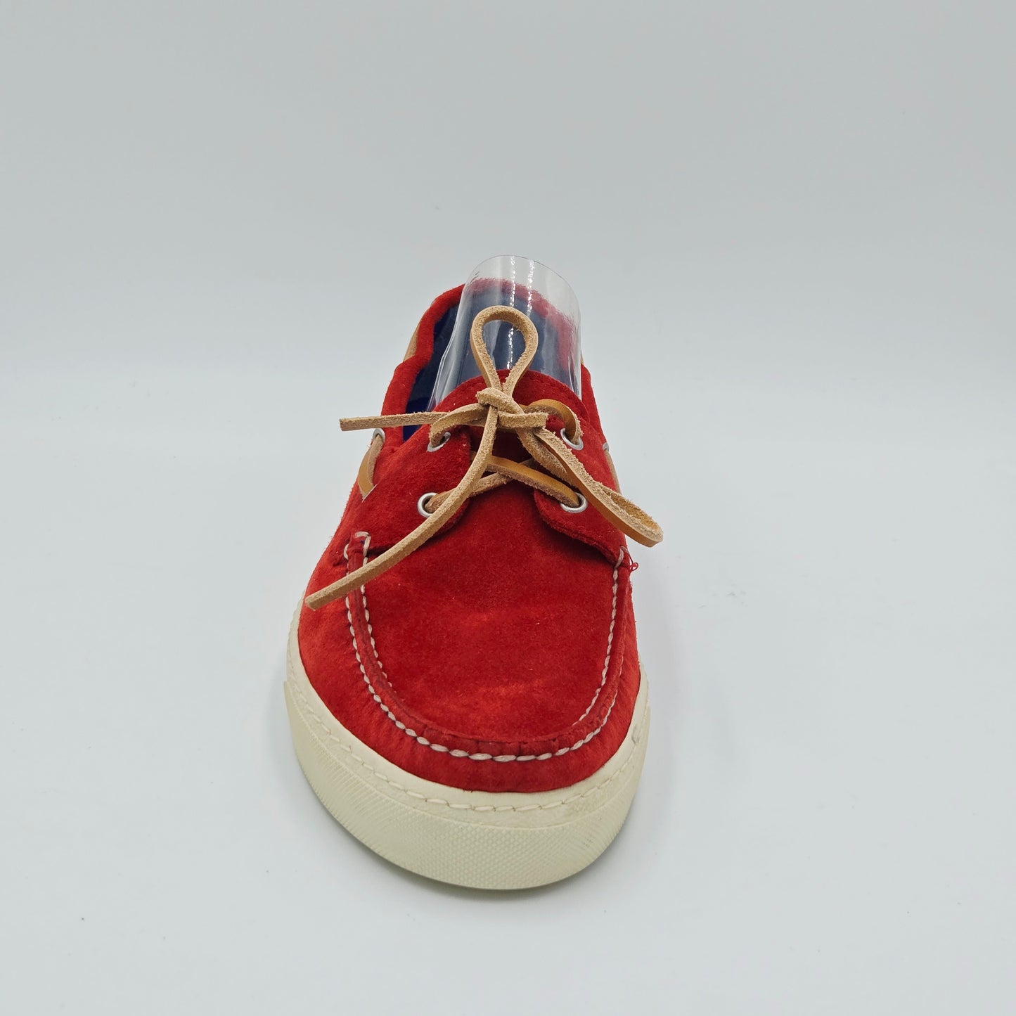 STOKTON Mocassini Uomo pelle scamosciata rosso