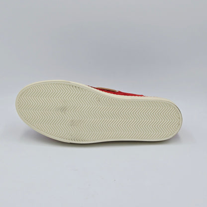 STOKTON Mocassini Uomo pelle scamosciata rosso