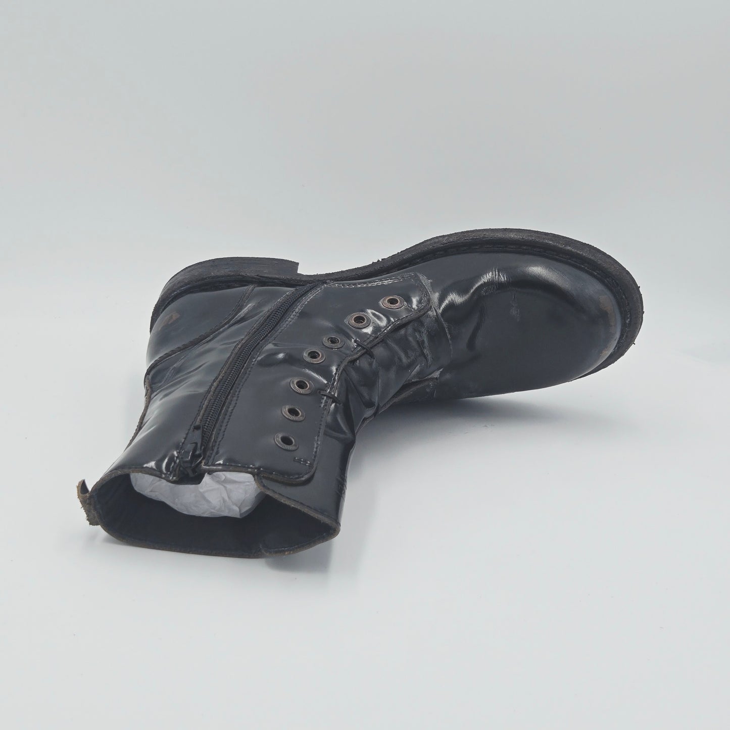 Stivaletti Moma donna 37 nero pelle effetto ruined  225DA