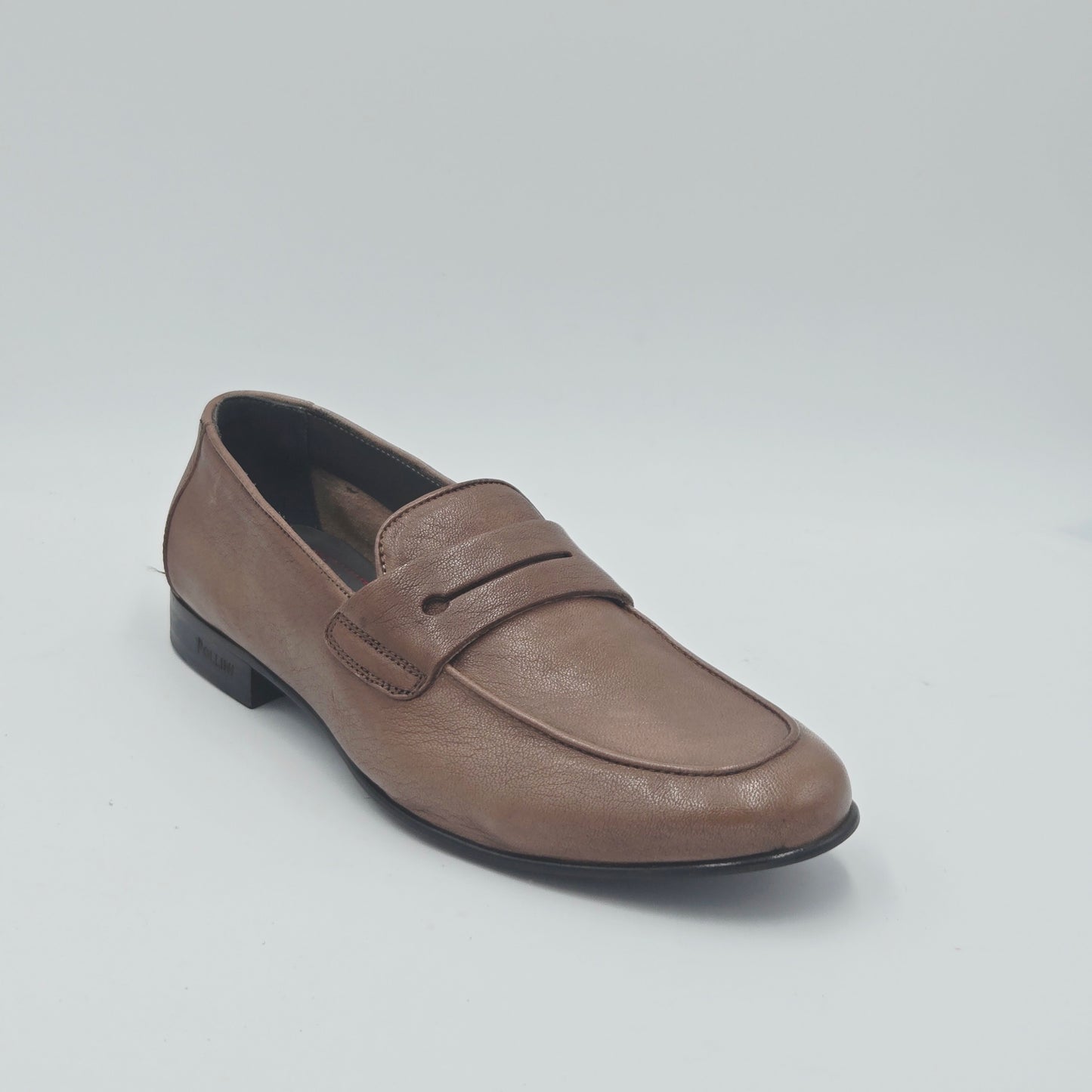 POLLINI Mocassini Uomo pelle marrone