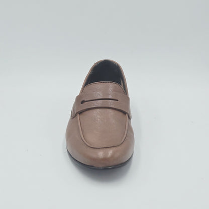 POLLINI Mocassini Uomo pelle marrone