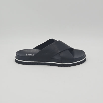 POLLINI Sandali Donna pelle nero