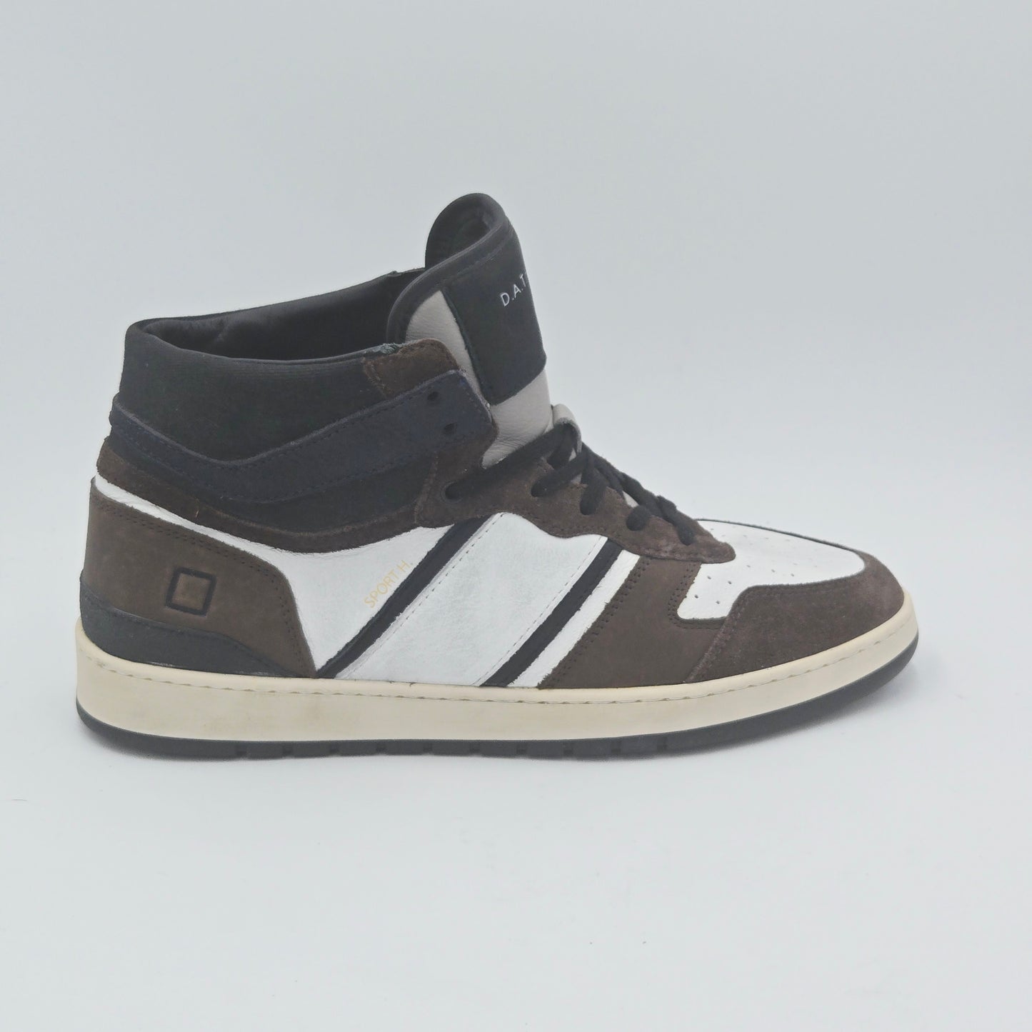 D.A.T.E. SPORT HIGH Scarpe da ginnastica Uomo pelle scamosciata marrone