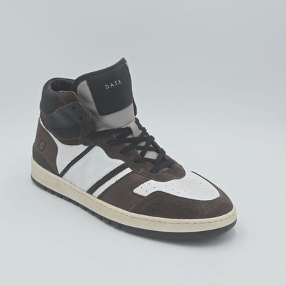 D.A.T.E. SPORT HIGH Scarpe da ginnastica Uomo pelle scamosciata marrone
