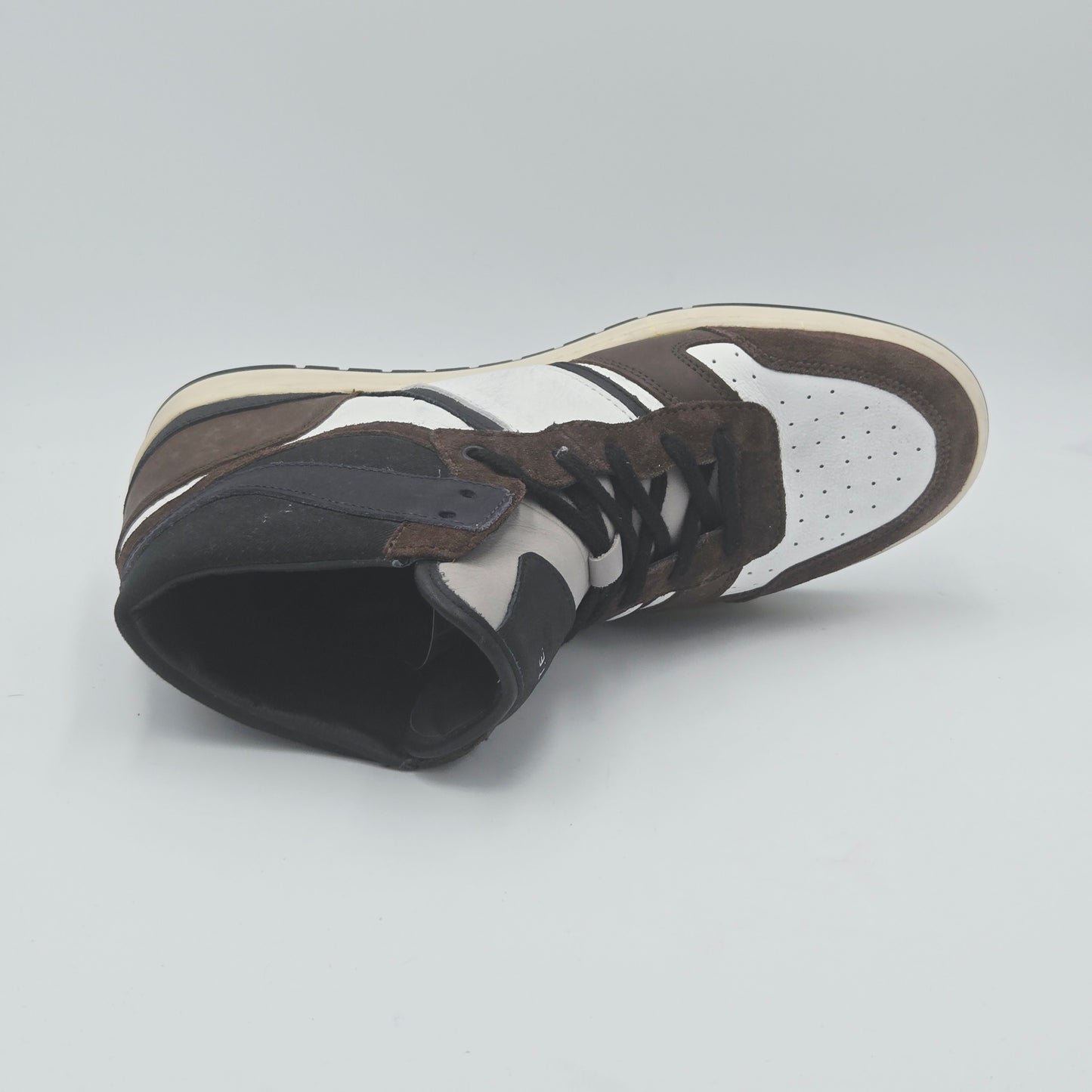 D.A.T.E. SPORT HIGH Scarpe da ginnastica Uomo pelle scamosciata marrone