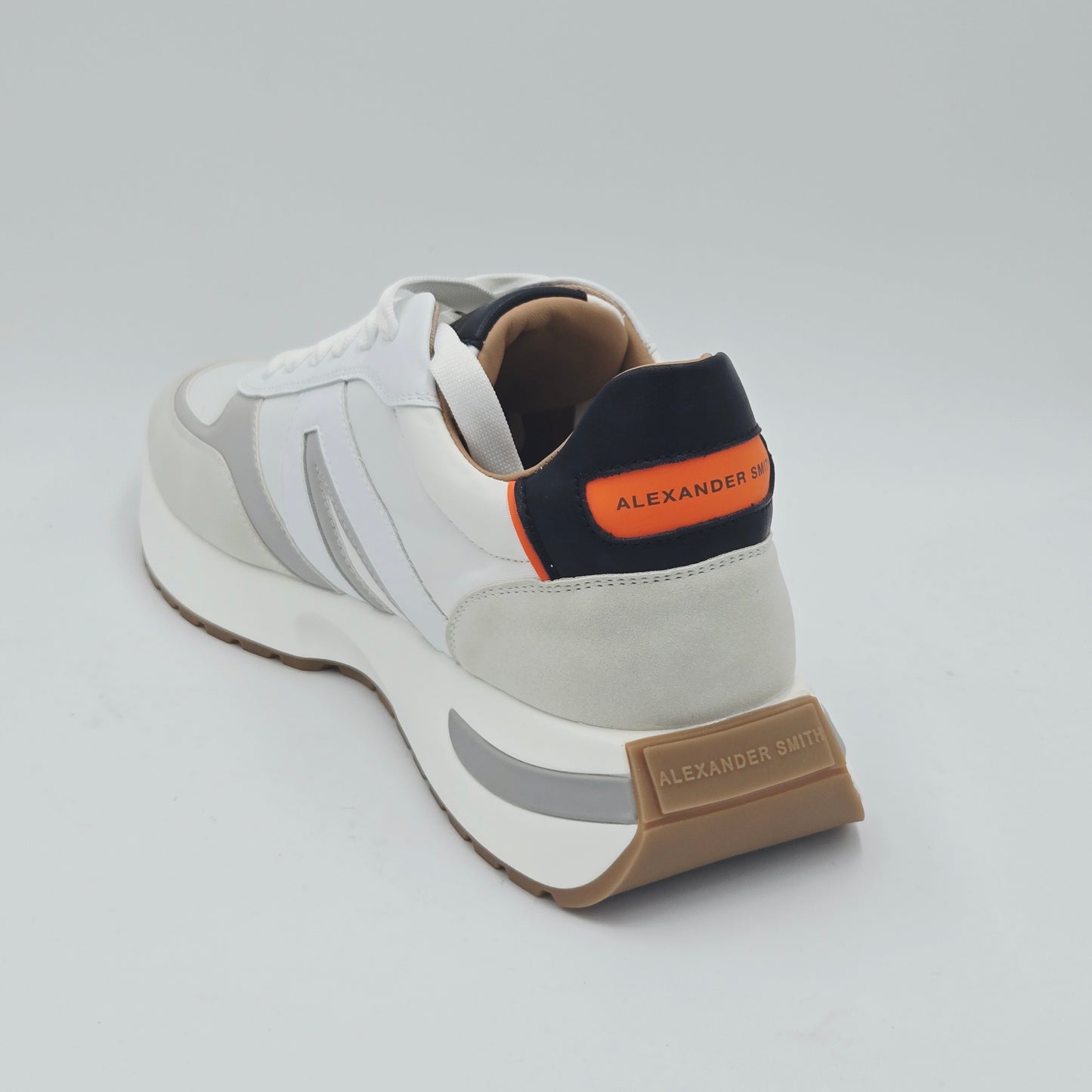 ALEXANDER SMITH Sneaker Uomo tessuto bianco
