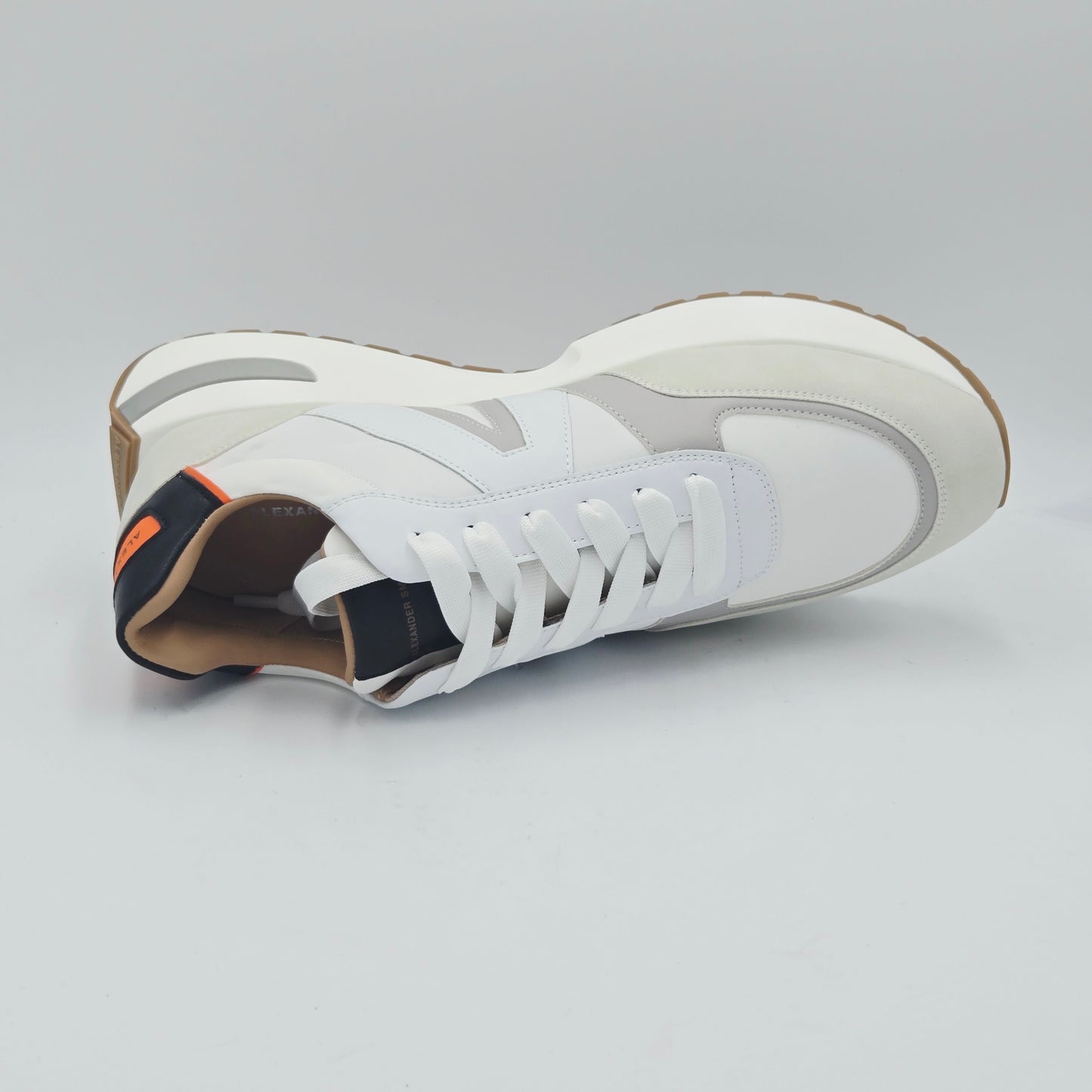 ALEXANDER SMITH Sneaker Uomo tessuto bianco