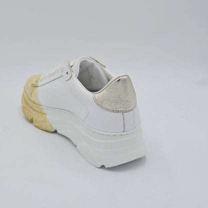 STOKTON Sneaker Donna pelle bianco