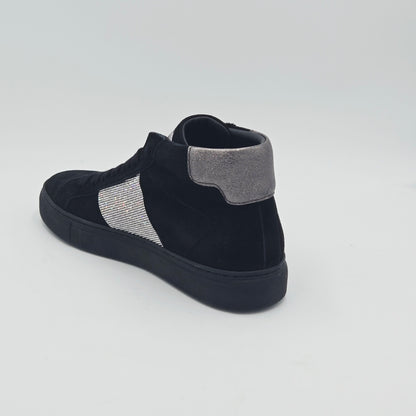 STOKTON Sneaker Donna pelle scamosciata nero