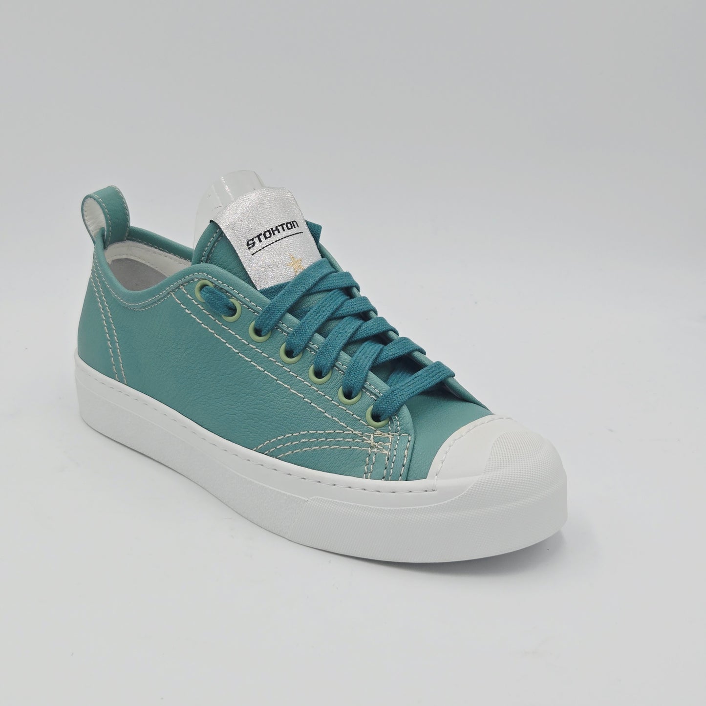 STOKTON Sneaker Donna pelle verde